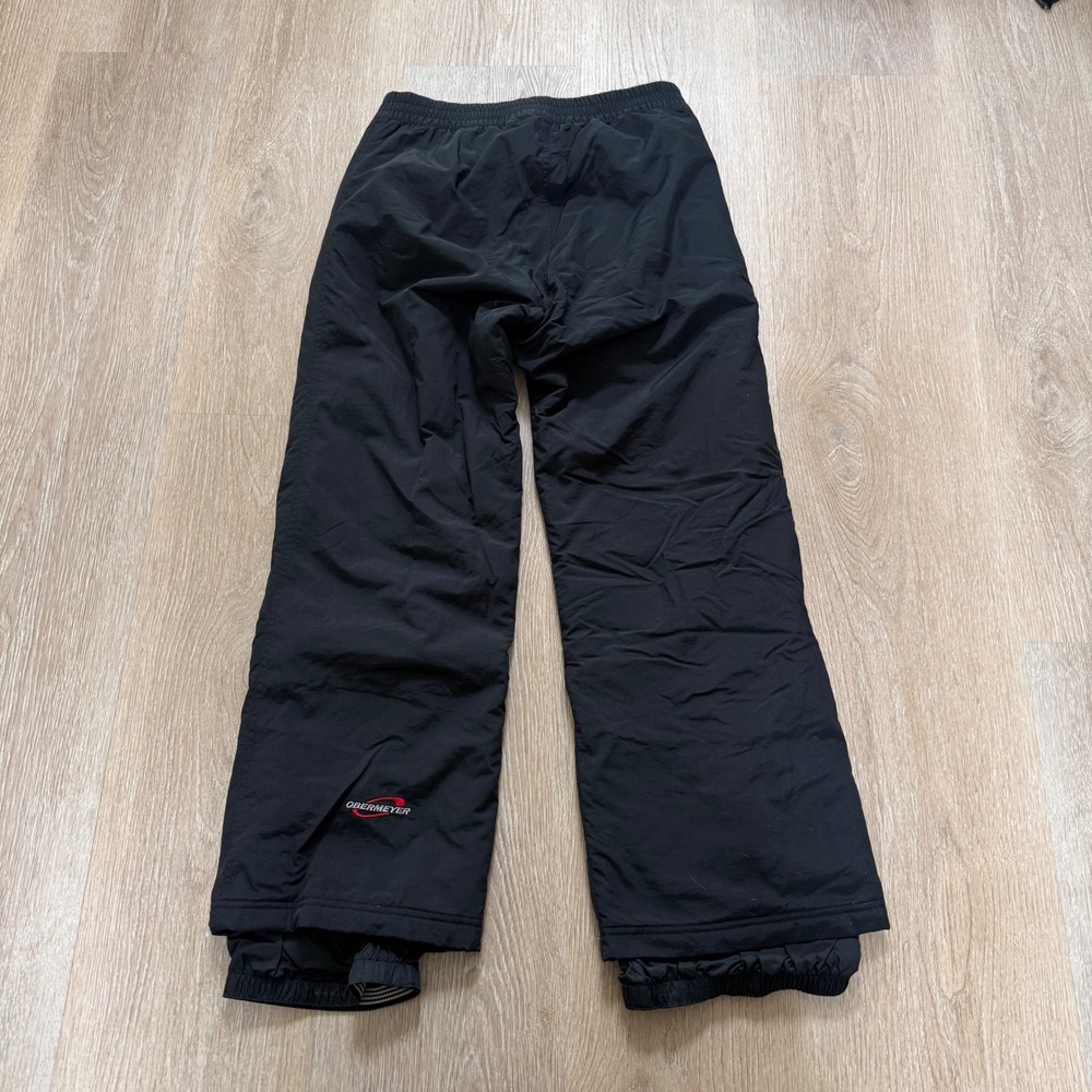 VTG Obermeyer Snowboard Pants Mens Small Short Black Insulated Ski Trousers - Picture 9 of 9